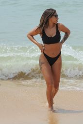 Kayleigh Morris in a Bikini on the Beach in Tenerife 12/30/2019