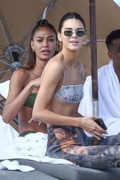 Kendall Jenner and Bella Hadid in Bikinis - Beach in Miami 12/04/2019