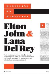 Lana Del Rey and Elton John - Rolling Stone USA November 2019 Issue