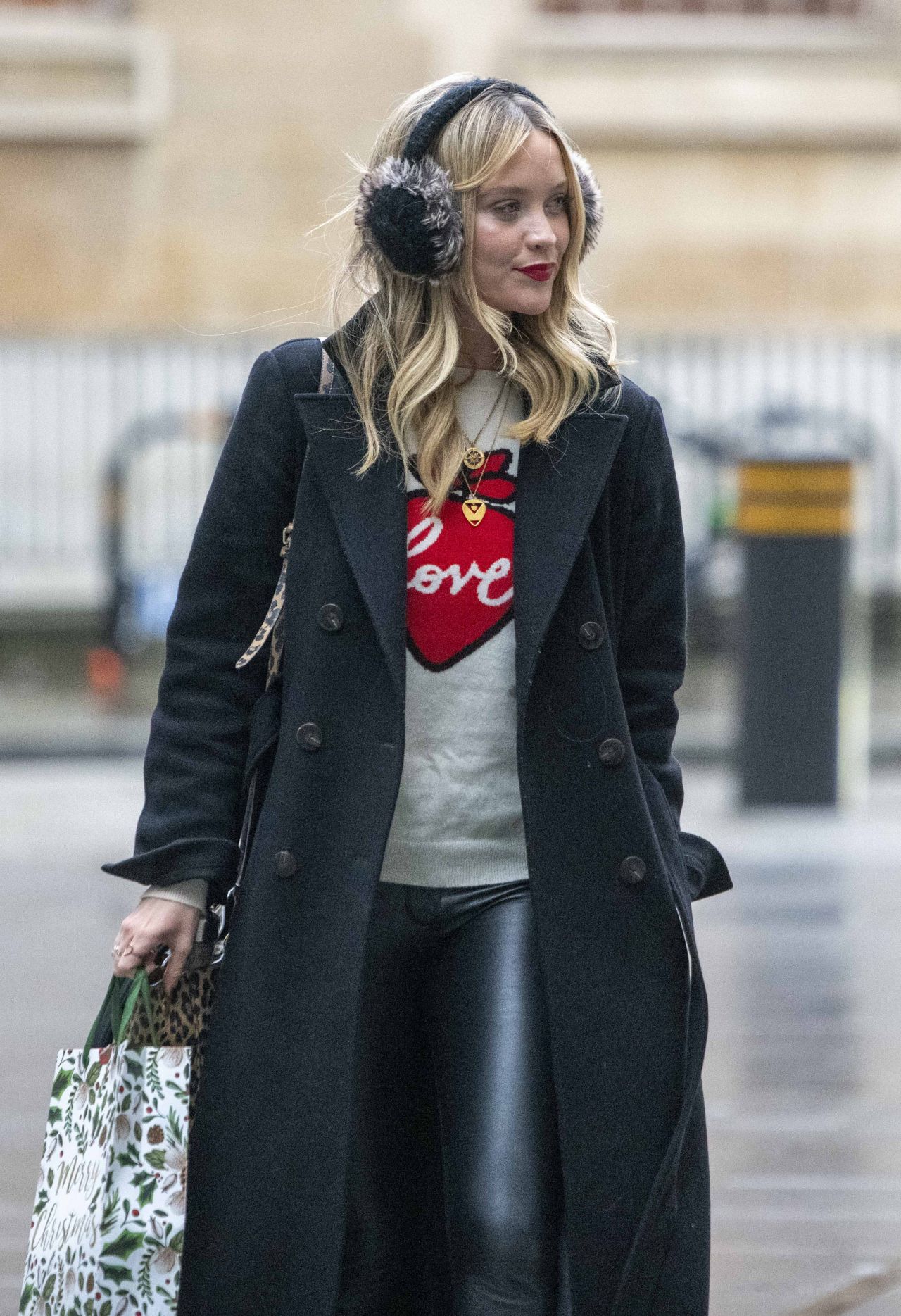 Laura Whitmore - Outside BBC Radio in London 12/22/2019 • CelebMafia