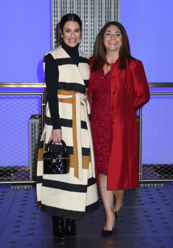 Lea Michele and Tiffany Valentine - Celebrate the 2019 Holiday Light ...