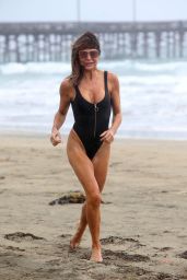 Lizzie Cundy in a Swimsuit - Beach in LA 11/27/2019