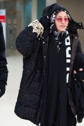 Madonna Winter Style - JFK Airport in New York 12/27/2019