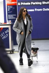 Nina Dobrev in Travel Outfit - LAX Airport in Los Angeles 2/23/2019