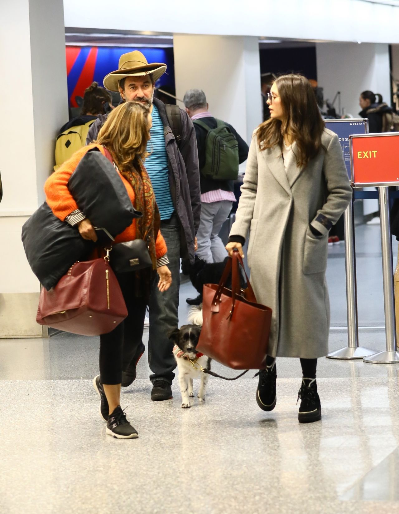 Nina Dobrev in Travel Outfit - LAX Airport in Los Angeles 12/23/2019