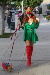 Phoebe Price in Chanel Holiday Outfit 12/17/2019