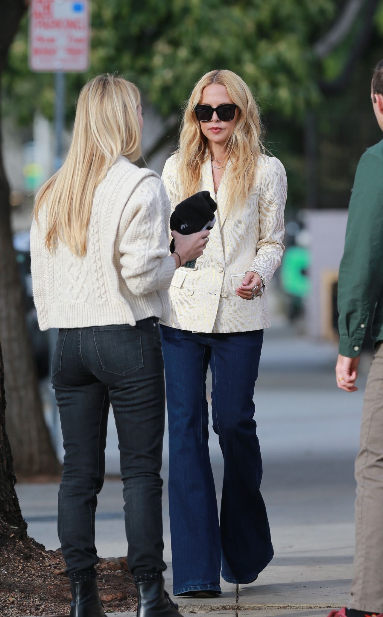 Rachael Zoe in a Beige Blazer - Photoshoot in West Hollywood 12/18/2019