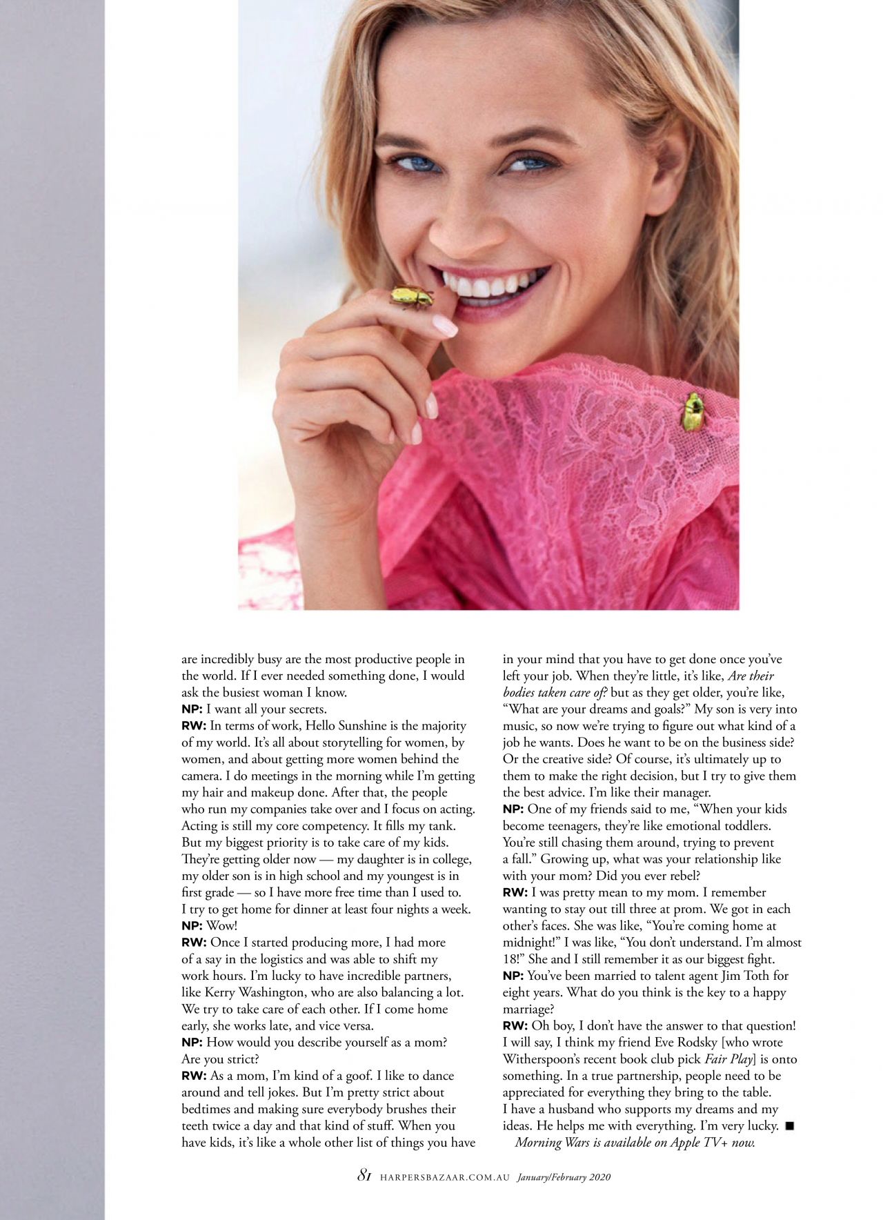Reese Witherspoon - Harper's Bazaar Australia January 2020 Issue ...