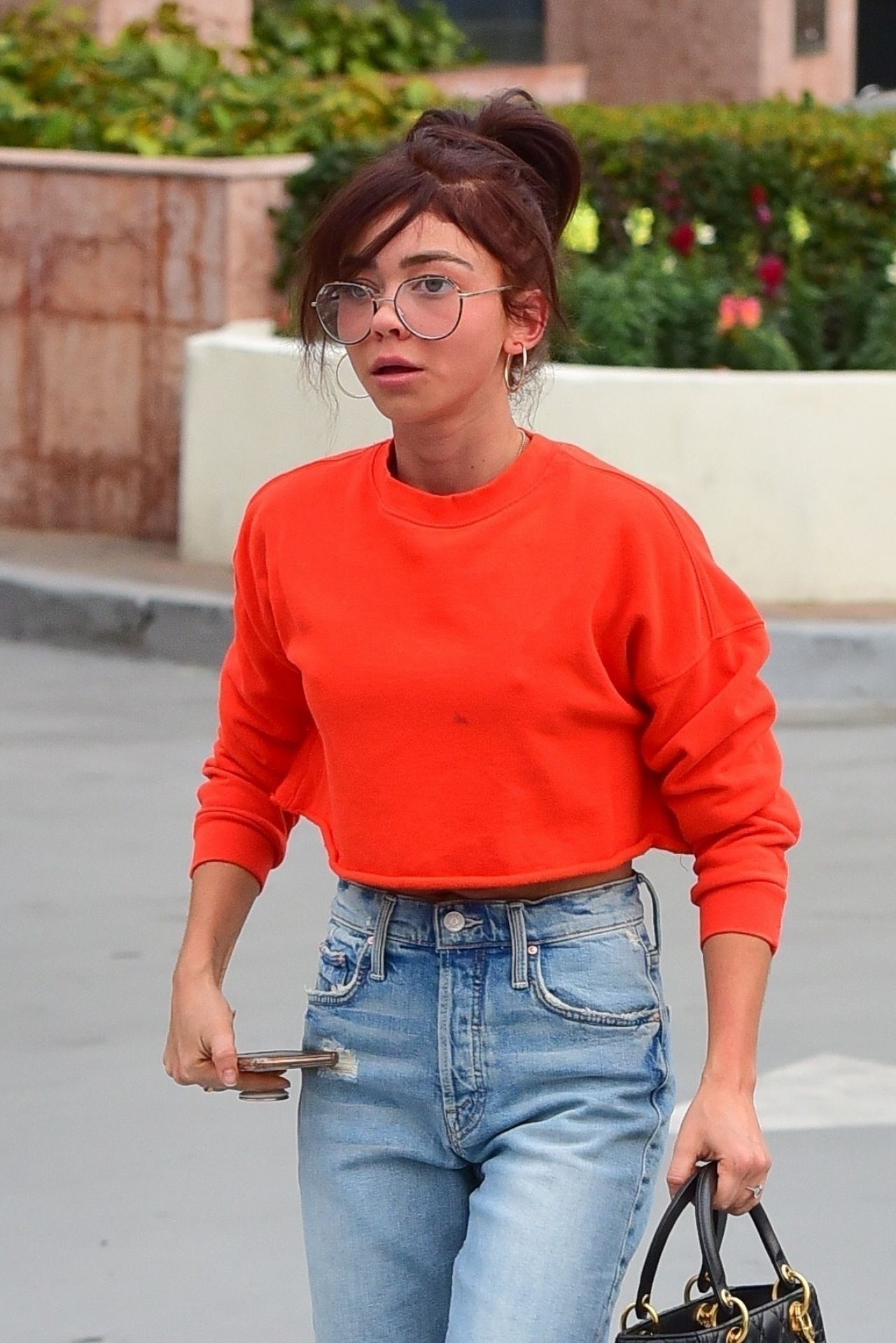 Sarah Hyland Street Style - Studio City 12/22/2019 • CelebMafia