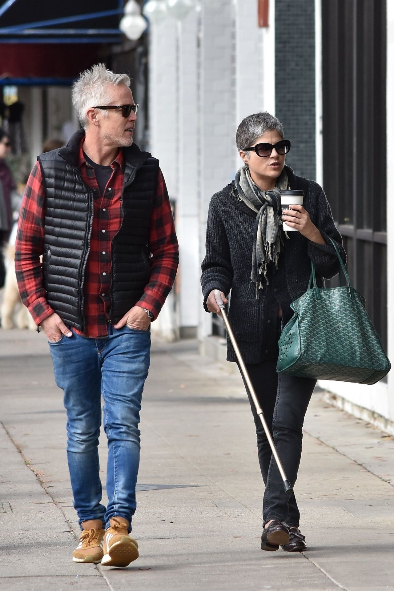 Selma Blair and Her Boyfriend at Joan's in Studio City 12/30/2019