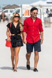 Sylvie Meis and Nicals Castello - Out in Miami Beach 12/05/2019