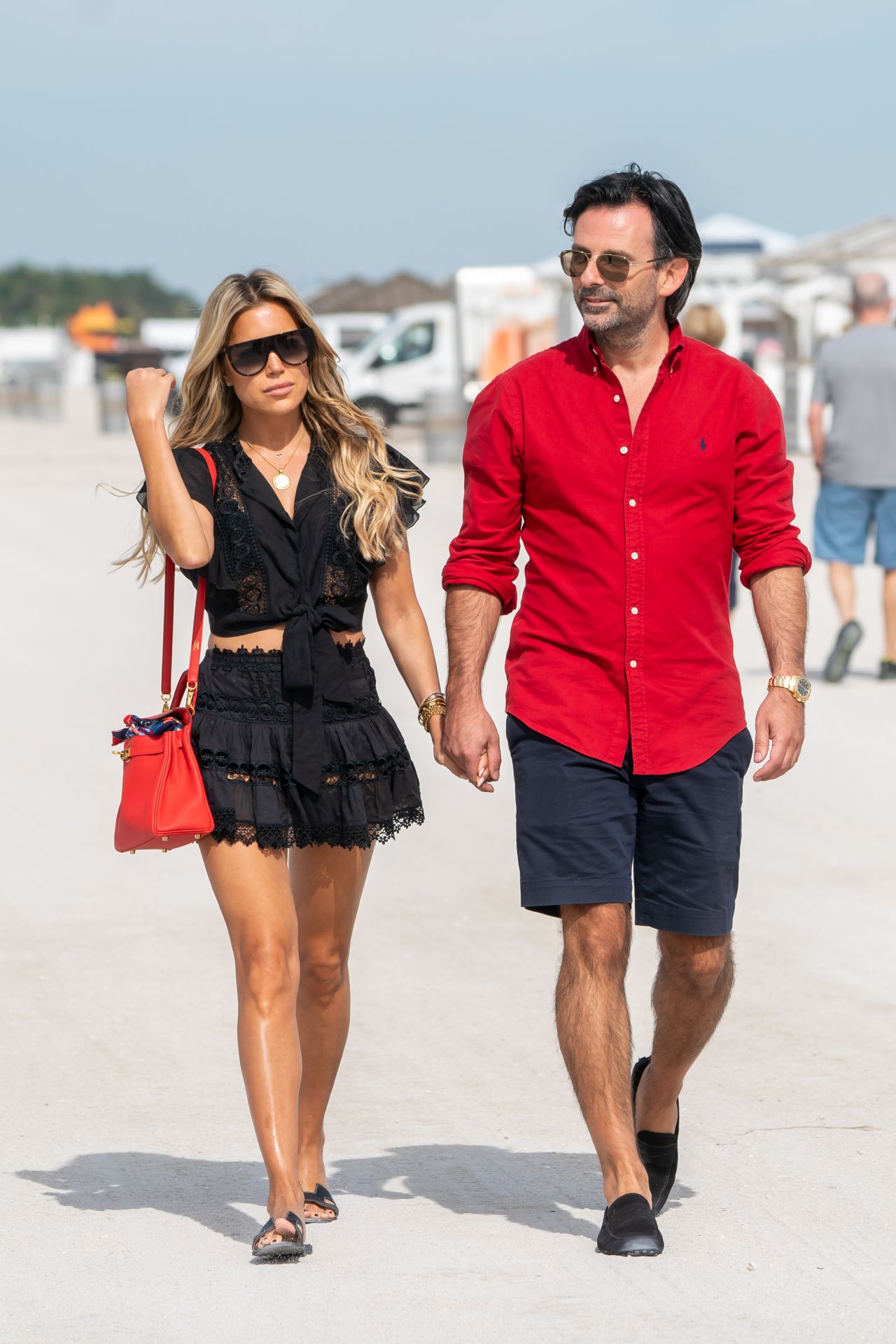 Sylvie Meis and Nicals Castello - Out in Miami Beach 12/05/2019