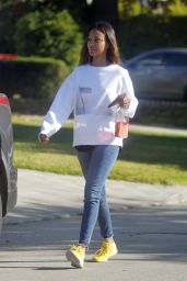Zoe Saldana Street Style - Beverly Hills 12/13/2019