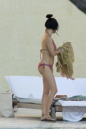 Adriana Lima in a Bikini at the Pool in Miami 01/03/2020