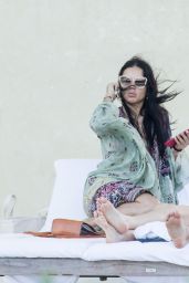 Adriana Lima in a Bikini at the Pool in Miami 01/03/2020