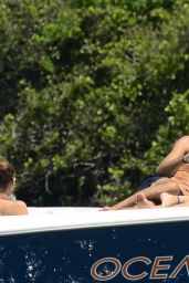 Alessandra Ambrosio on Motorboat Ride in Florianópolis 01/05/2020