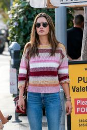 Alessandra Ambrosio Street Style - Il Pastaio in Beverly Hills 01/29/2020