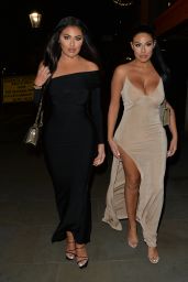 Anna Vakili and Mandi Vakili - Arriving at Tramp Night Club for a New Years Eve Party 12/31/2019