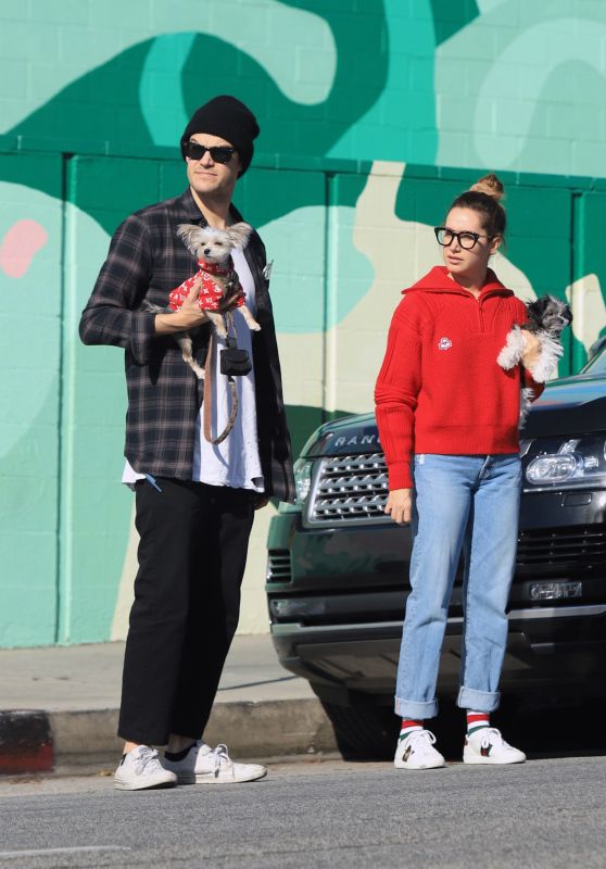 Ashley Tisdale With Her Husband - Los Angeles 01/18/2020