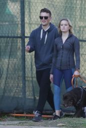 Ava Phillippe - Walking Her Dog in Brentwood 01/13/2020