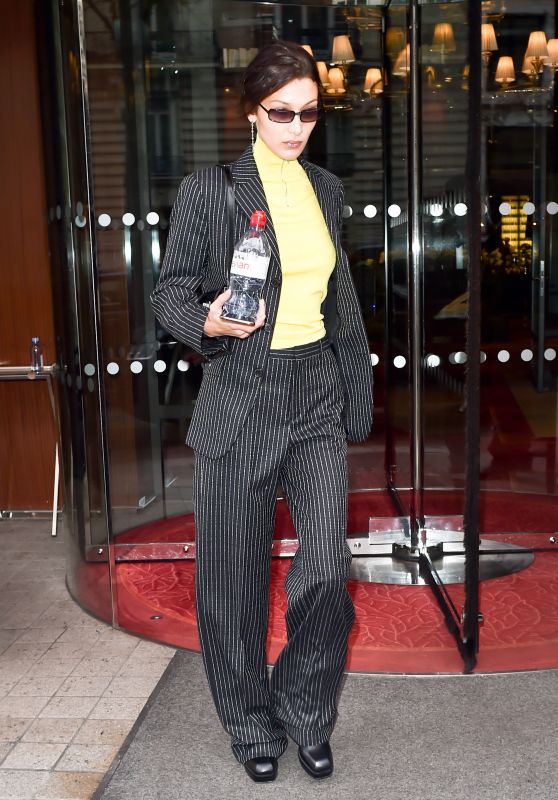 Bella Hadid is Stylish - Leaving the Royal Monceau Hotel in Paris 01/17/2020
