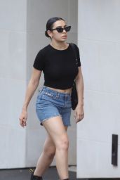 Charli XCX in Jeans Shorts - Out in Auckland 01/25/2020