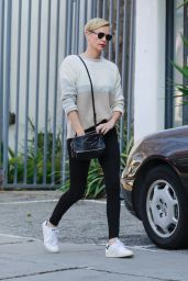 Charlize Theron in Tights - Out in Los Angeles 01/13/2020