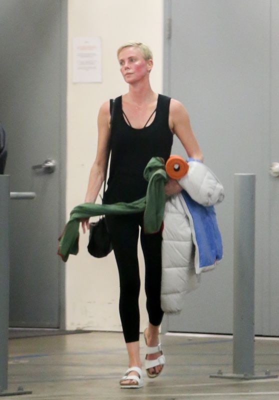 Charlize Theron - Leaves a Yoga Class in LA 01/24/2020 • CelebMafia