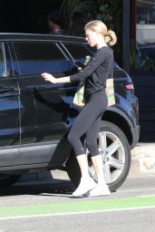 Charlotte McKinney in Leggings - Leaving Kreation in West Hollywood 01/10/2020