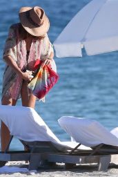 Cindy Crawford on the Beach on New Year