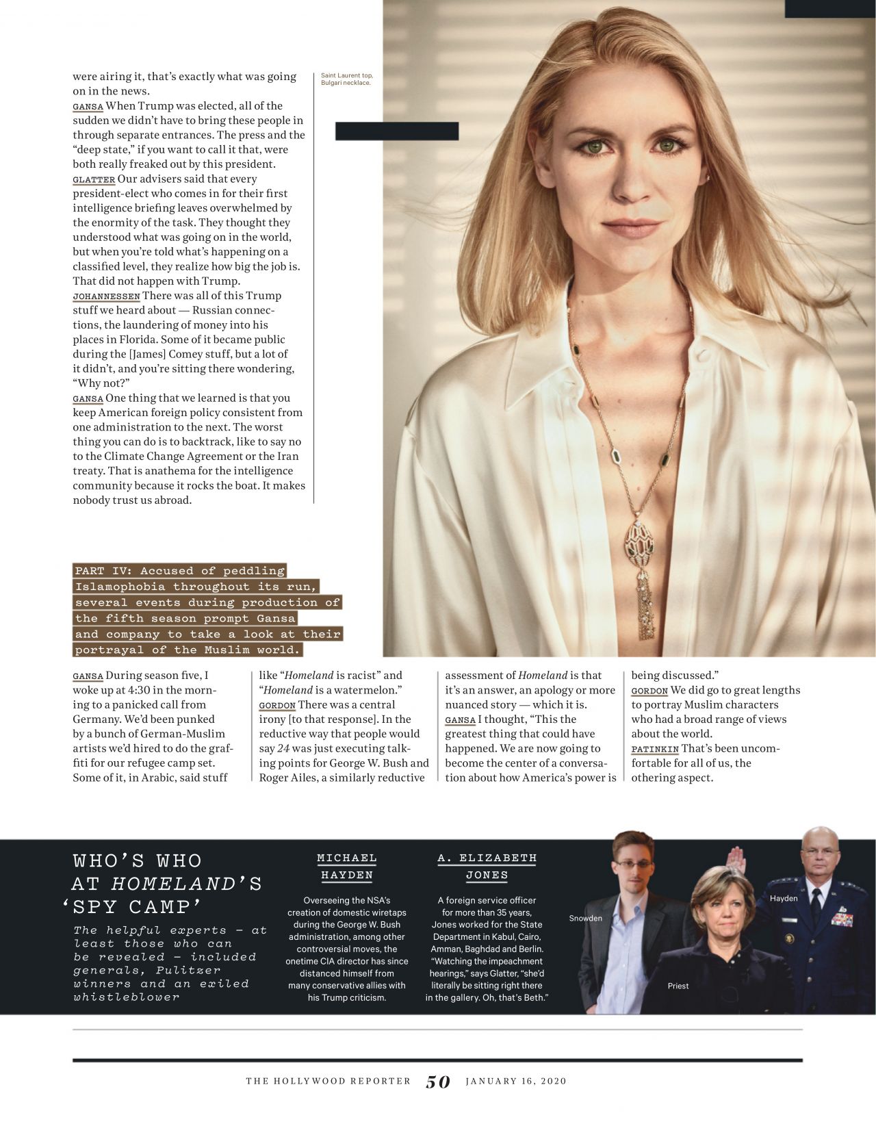 Claire Danes - The Hollywood Reporter 01/16/2020 Issue • CelebMafia