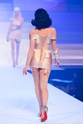 Dita Von Teese - Walks Jean-Paul Gaultier Fashion Show in Paris 01/22/2020