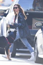 Emily Ratajkowski - Out With Colombo in NYC 01/24/2020
