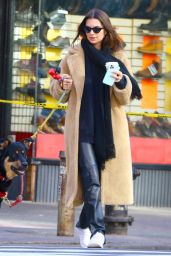 Emily Ratajkowski - Walks Her Dog in NY 01/29/2020