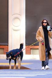 Emily Ratajkowski - Walks Her Dog in NY 01/29/2020