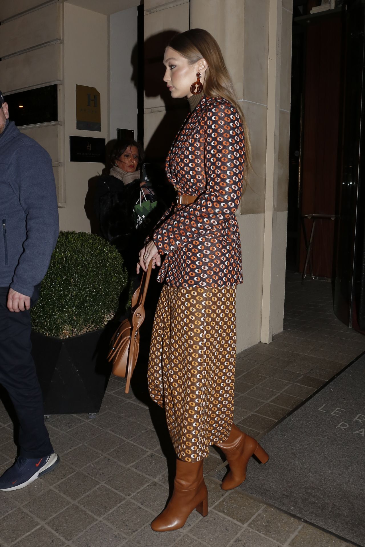 Gigi Hadid – Arrives at the Prada Dinner Party in Paris 01/19/2020 ...