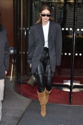 Gigi Hadid is Stylish - Leaving the Royal Monceau Hotel in Paris 01/20/2020