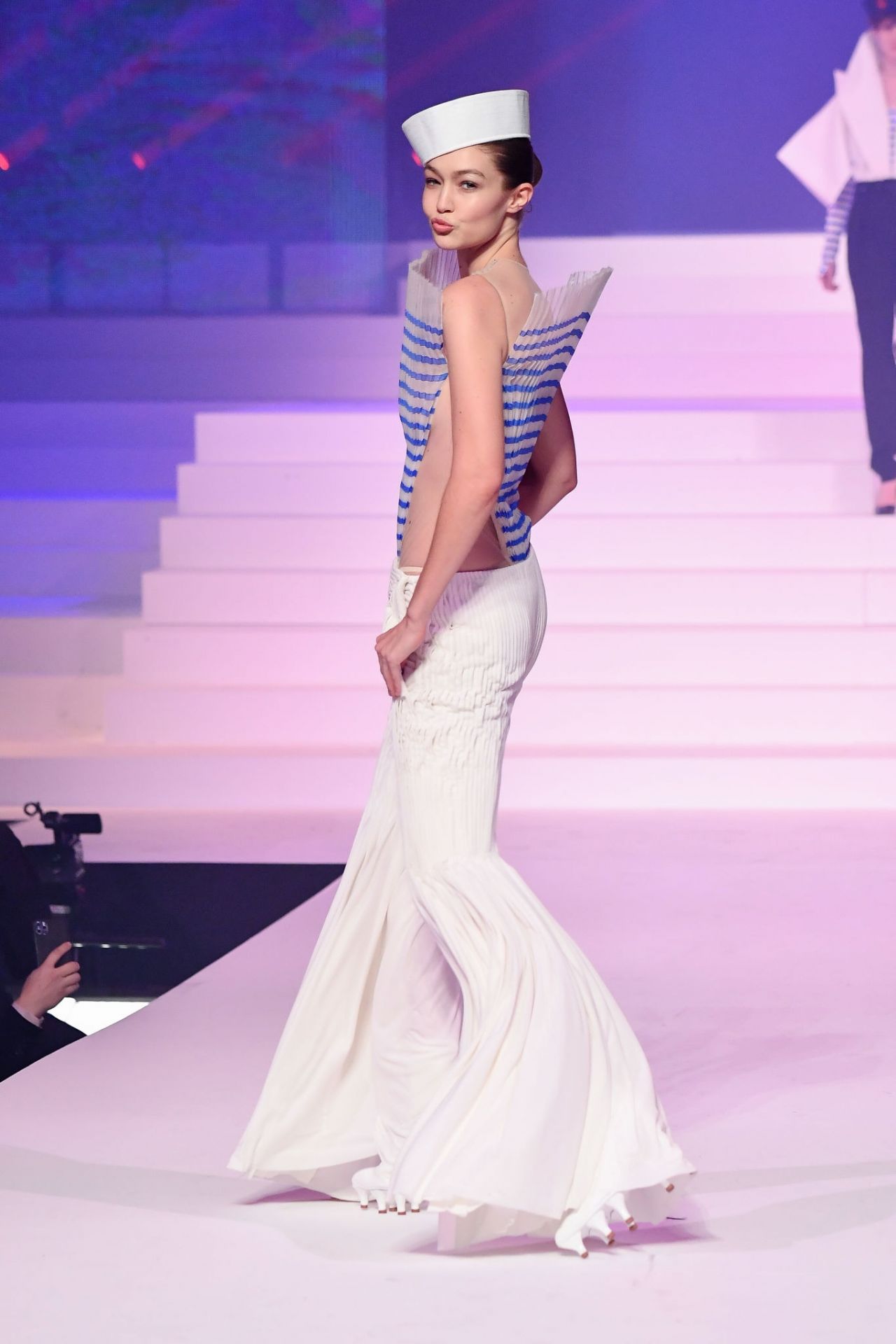 Gigi Hadid – Jean-Paul Gualtier Haute Couture Show at Paris Fashion