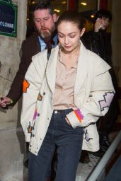 Gigi Hadid – Leaving the Jean-Paul Gaultier Show in Paris 01/22/2020