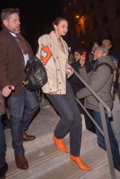 Gigi Hadid – Leaving the Jean-Paul Gaultier Show in Paris 01/22/2020