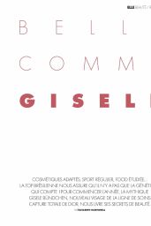 Gisele Bündchen - ELLE France 01/10/2020 Issue