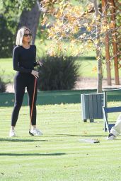 Khloe Kardashian and Kim Kardashian - Golfing in LA 01/08/2020
