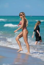 Khloe Terae in a Bikini - Beach in Miami 01/28/2020