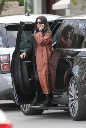 Kourtney Kardashian - Arrives at Kris Jenner