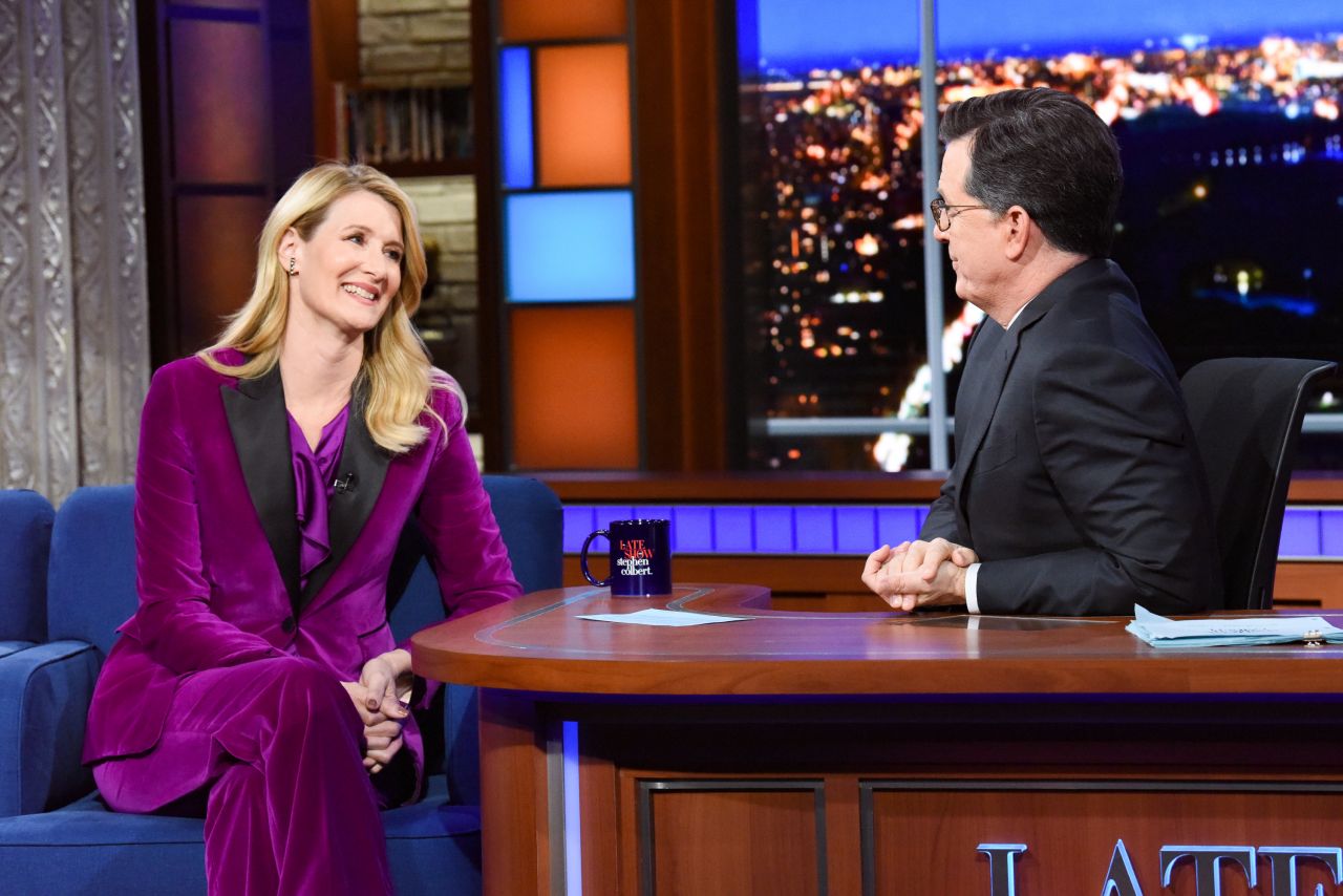 Laura Dern - The Late Show with Stephen Colbert in New York 01/10/2020