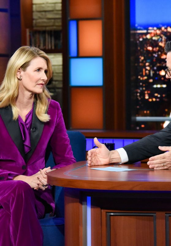 Laura Dern - The Late Show with Stephen Colbert in New York 01/10/2020