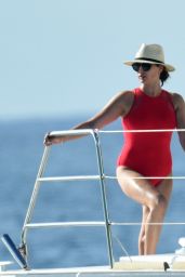 Lauren Silverman in a Swimsuit on a Catamaran in Barbados 01/03/2020