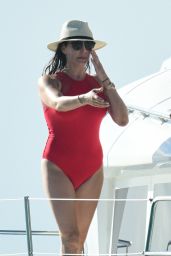 Lauren Silverman in a Swimsuit on a Catamaran in Barbados 01/03/2020