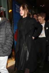 Lily James - Arriving at the Re-Opening of "Les Miserables" in London 01/16/2020