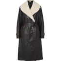 Loewe Belted Shearling Leather Coat